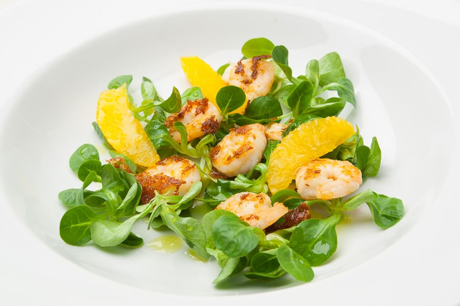 Salad with prawns Recipe Picture
