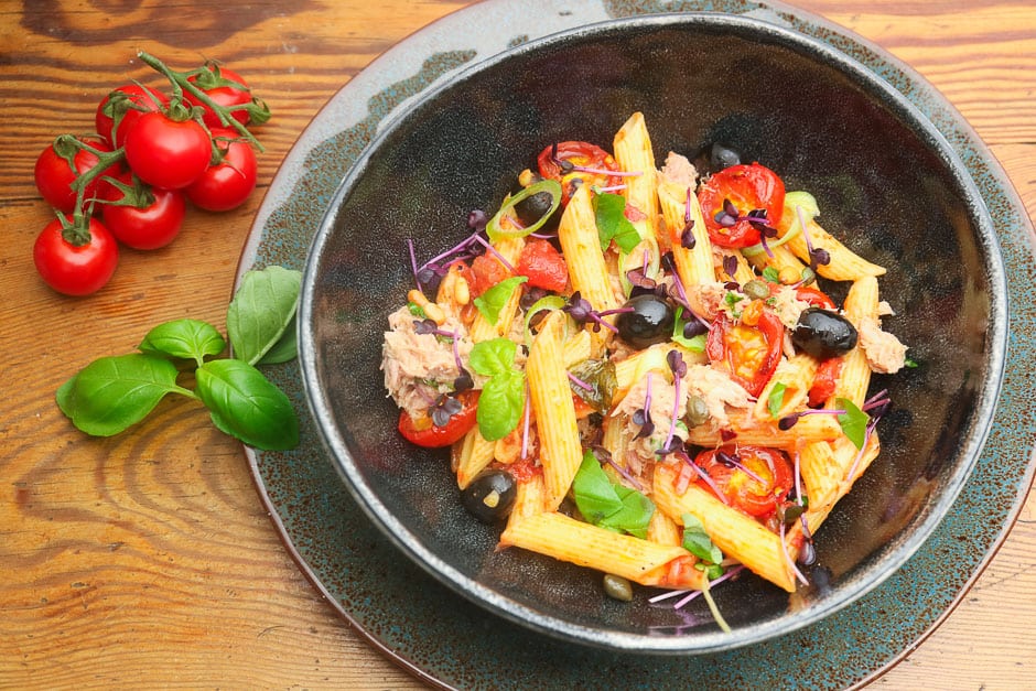 Tuna Pasta with Tomato Recipe Image