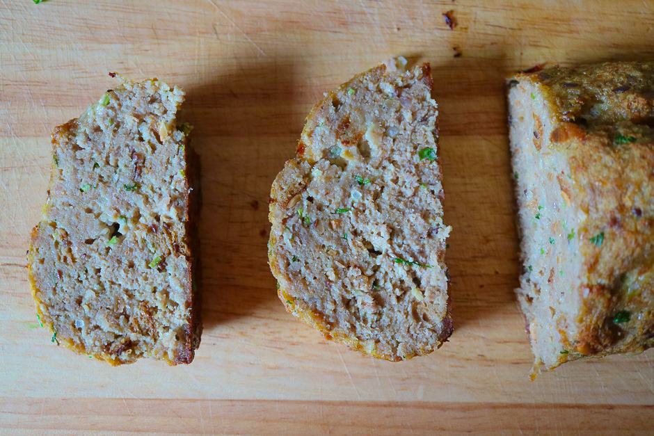 Cut the meatloaf into slices