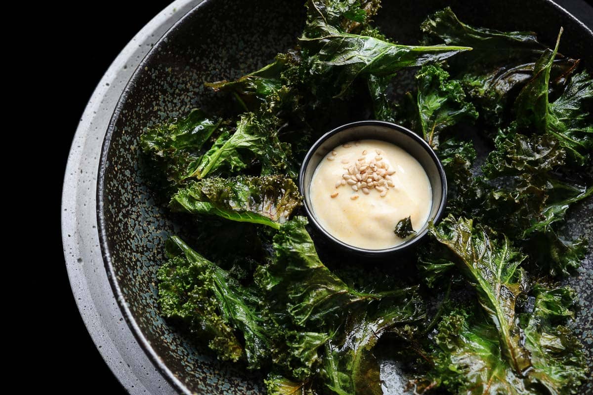 Kale Chips with Dip