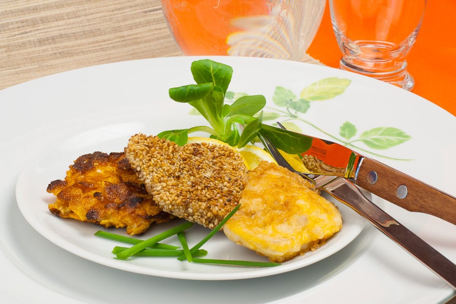 Bread schnitzel with cornflakes recipe image