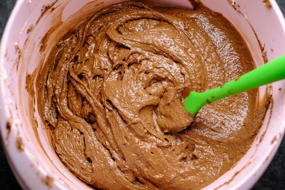 Ready-made brownie batter