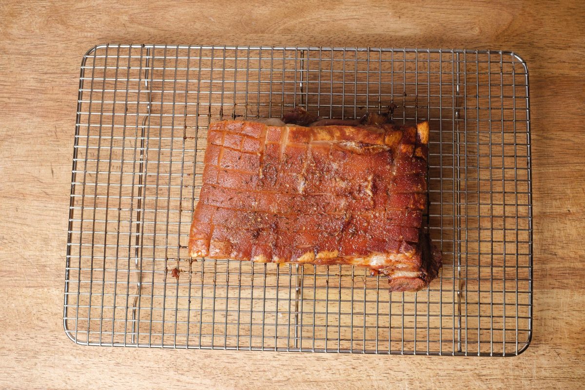 Pork belly before grilling