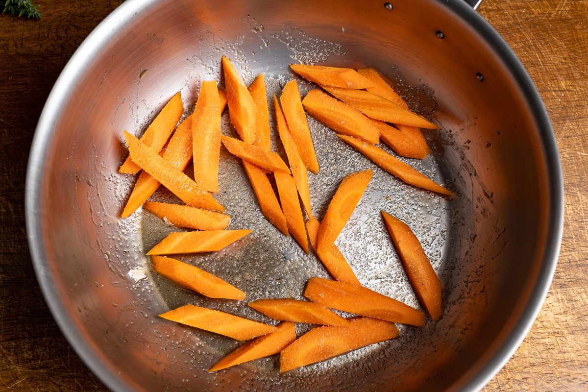 Marinate carrots